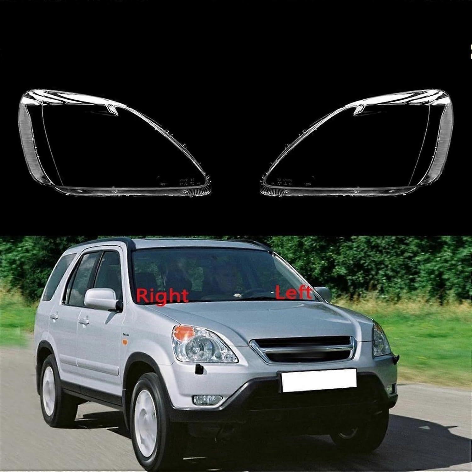 Headlamp Lens Cover Car Front Headlight Lens Cover Lampshade Glass Lampcover For Honda CRV 2002 2003 2004 Front Headlight Shell (Color : 1 Pair)