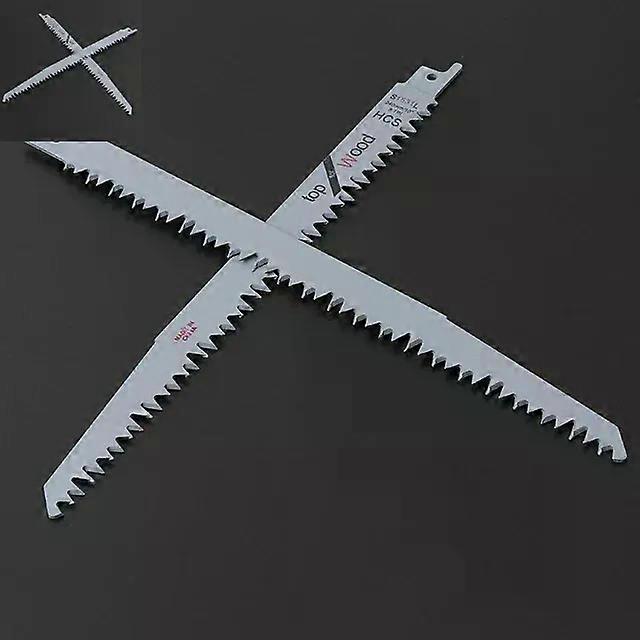 2Pcs Reciprocating Saw Blade Unpainted Meat Saw Blade 5TPI High Strength-Sharp For Cutting-Frozen Meat Bone Beef