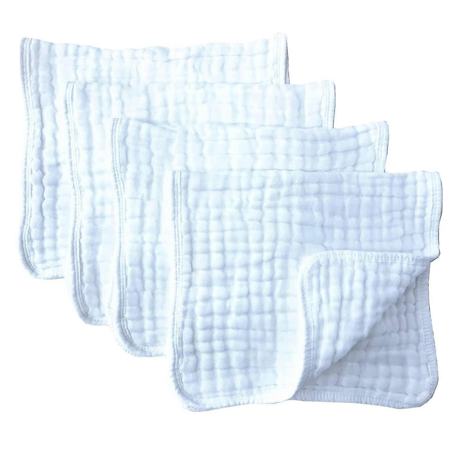 Muslin Burp Cloths Large Cotton 6 Layers Extra Absorbent And Soft 4 Pa