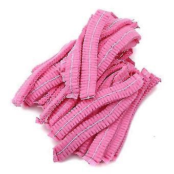 100pcs/Pack Disposable Hair Head Covers Net Bouffant Dustproof Anti Dust Caps Breathable Shower Bath