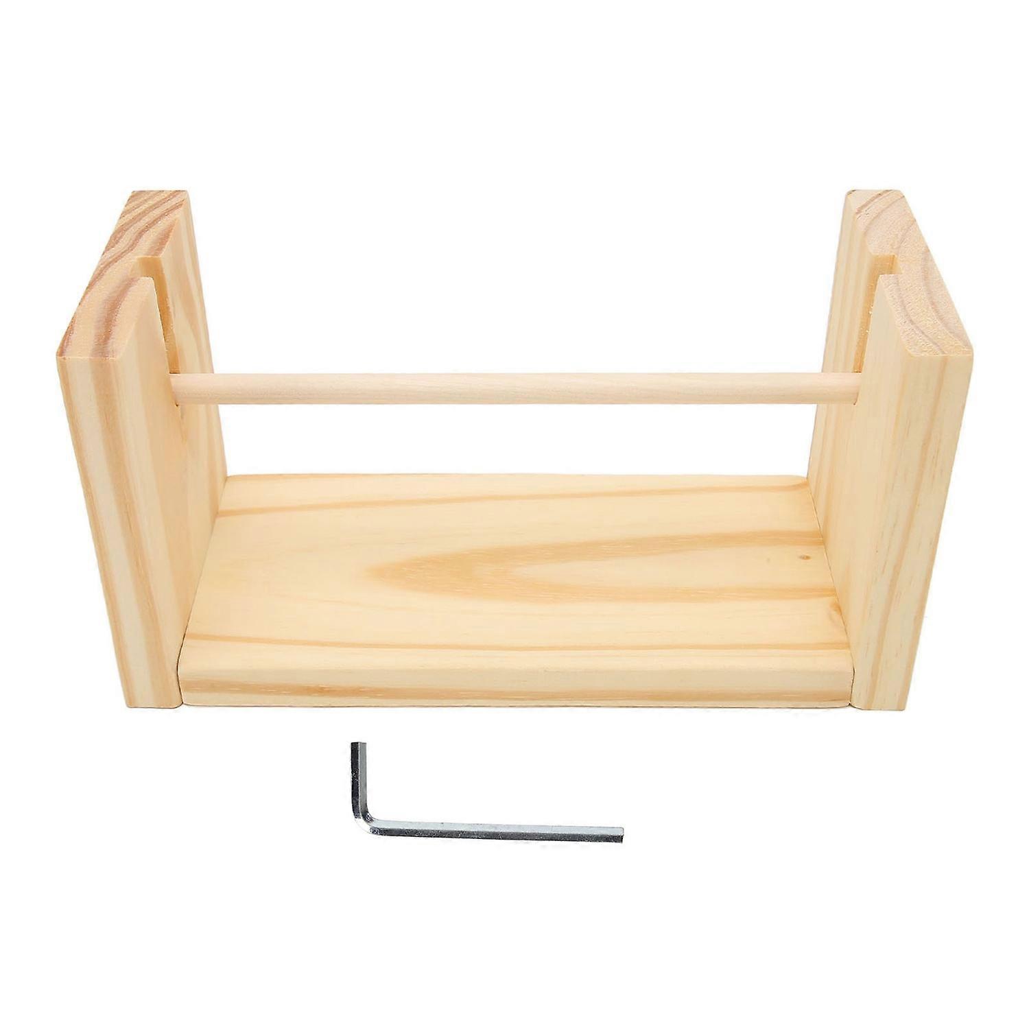 Horizontal Yarn Holder 24cm Spindle Length Prevent Knotting Glossy Rotation DIY Wooden Yarn Holder f
