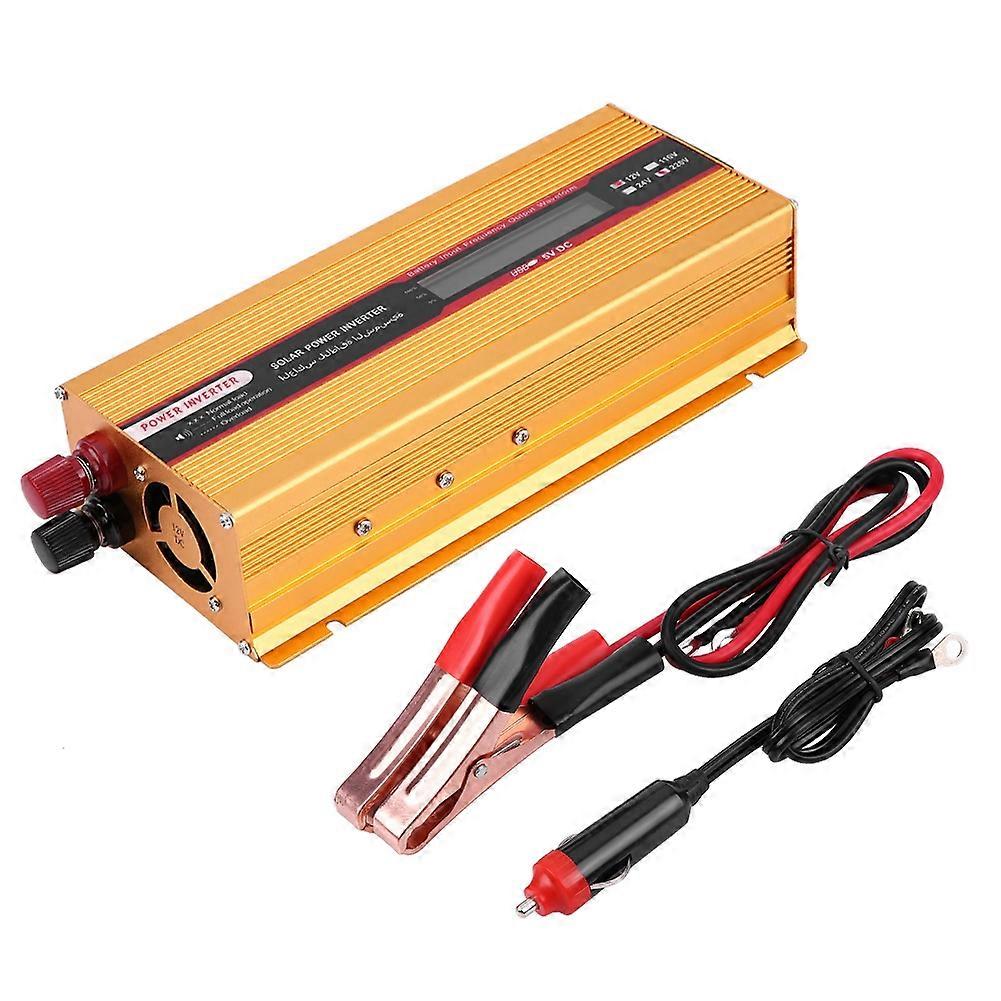 Powerful 2000W Car Power Inverter with LCD Screen - USB Charger Converter, Modified Sine Wave