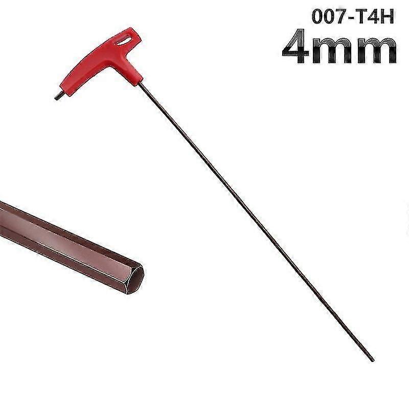 3/4/5/6/8mm Allen Keys Main Tool Hexagon Set Extra Long Type Hex Keys Set T Handle Flat Wrench Repair