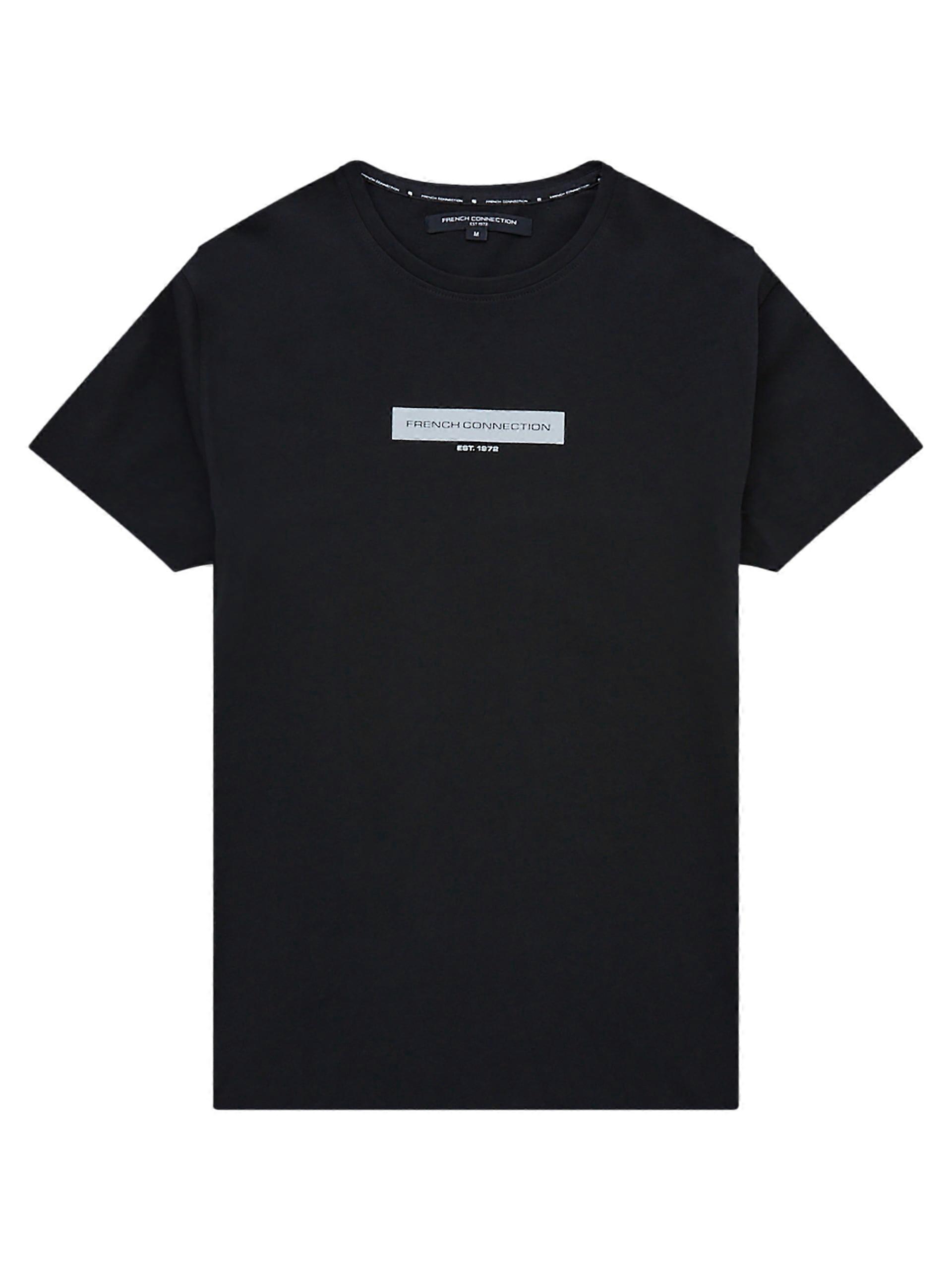 French Connection Organic Reflect Box Logo Graphic T-Shirt