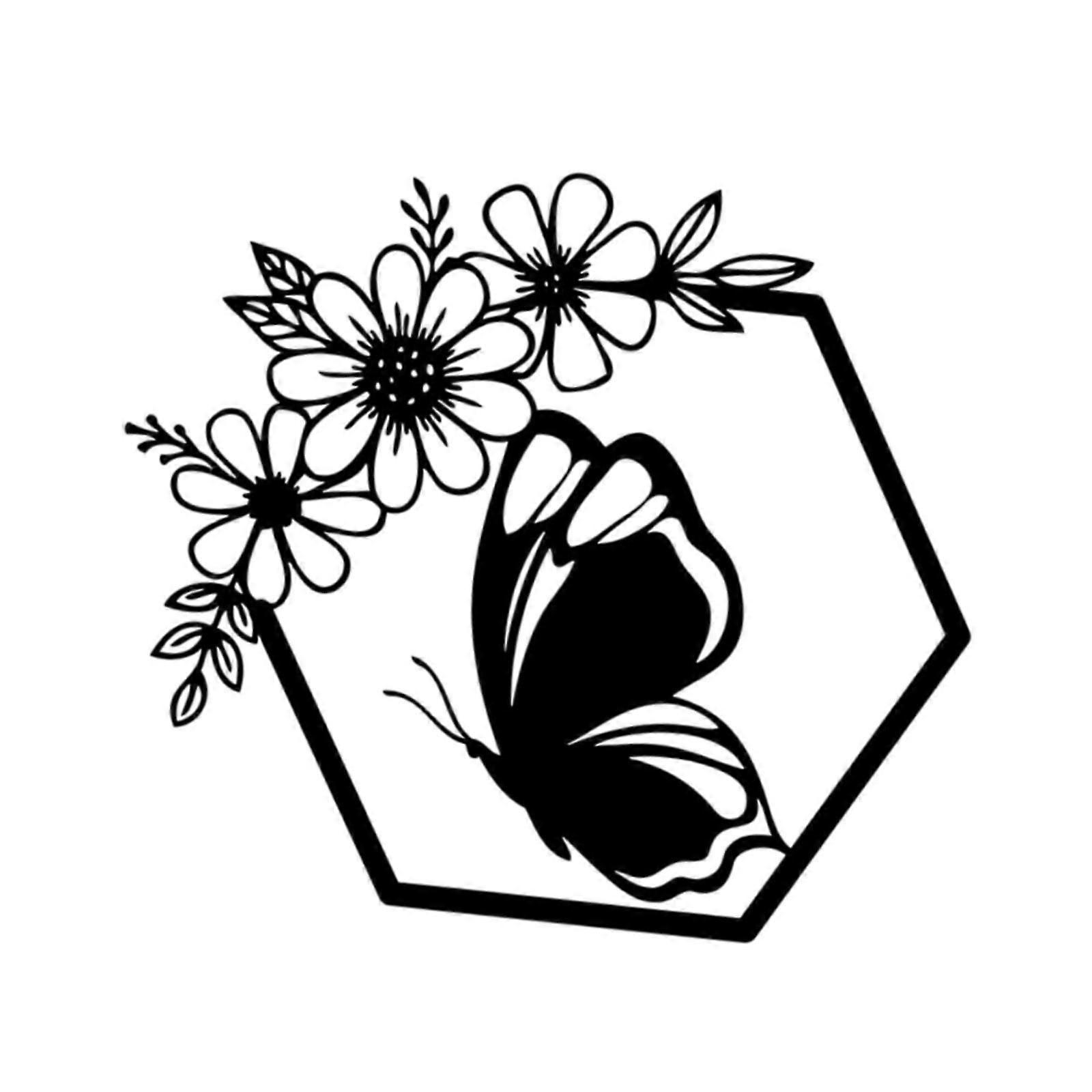 Metal Butterfly Wall Decor Iron for Household Housewarming Gifts Entrance