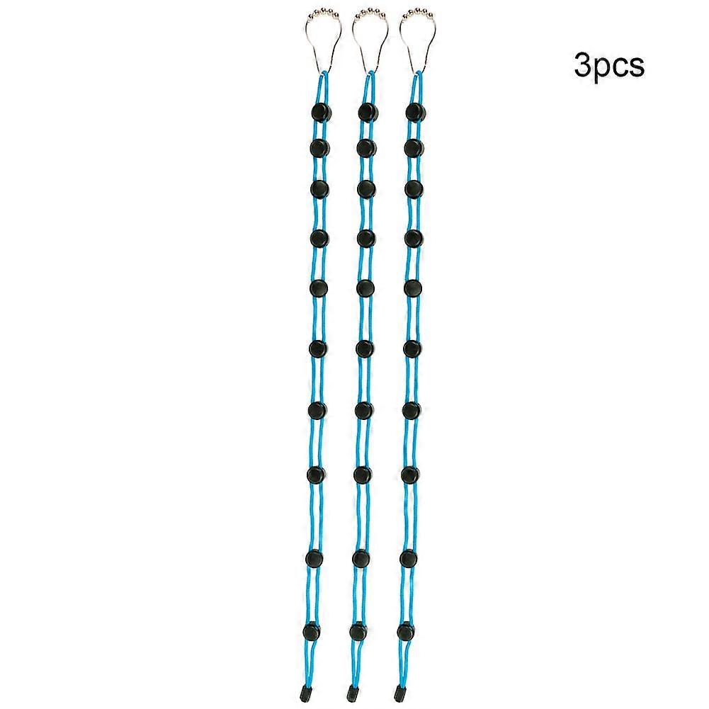 Socks Drying Rack Socks Storage Organizer Sock Laundry Rope Holder (Blue)