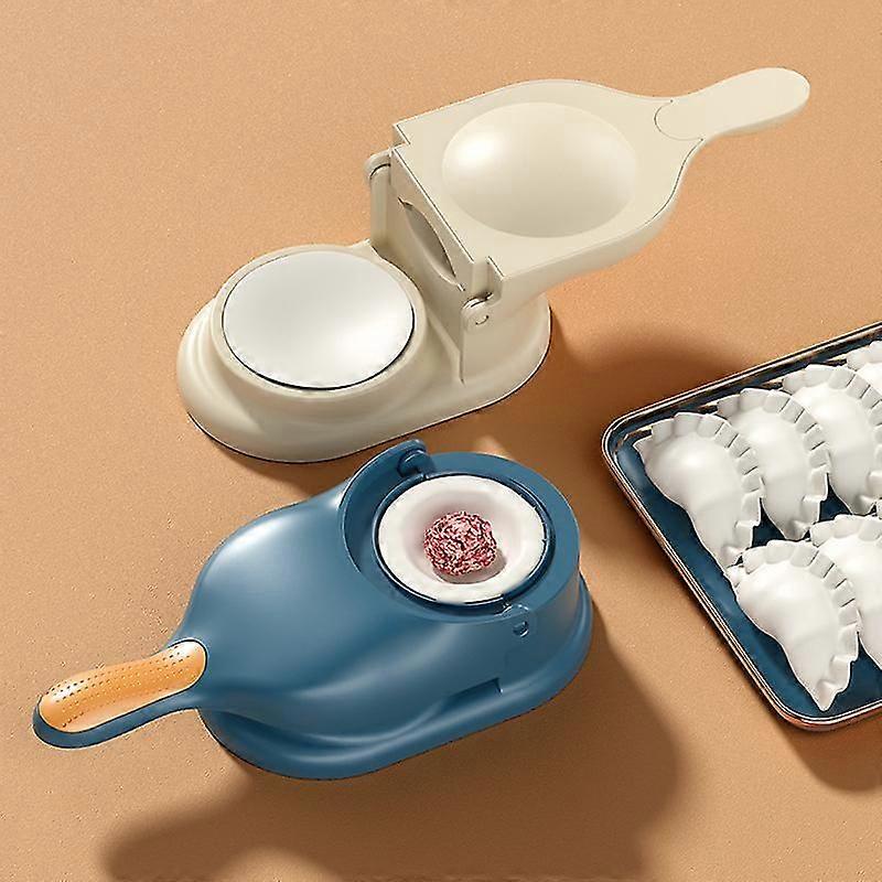 Yellow 2 in 1 Dumpling Mold Dumpling Skin Rolling Dough Labor Saving Kitchen Dumpling Machine Dumpling Skin Machine Tool