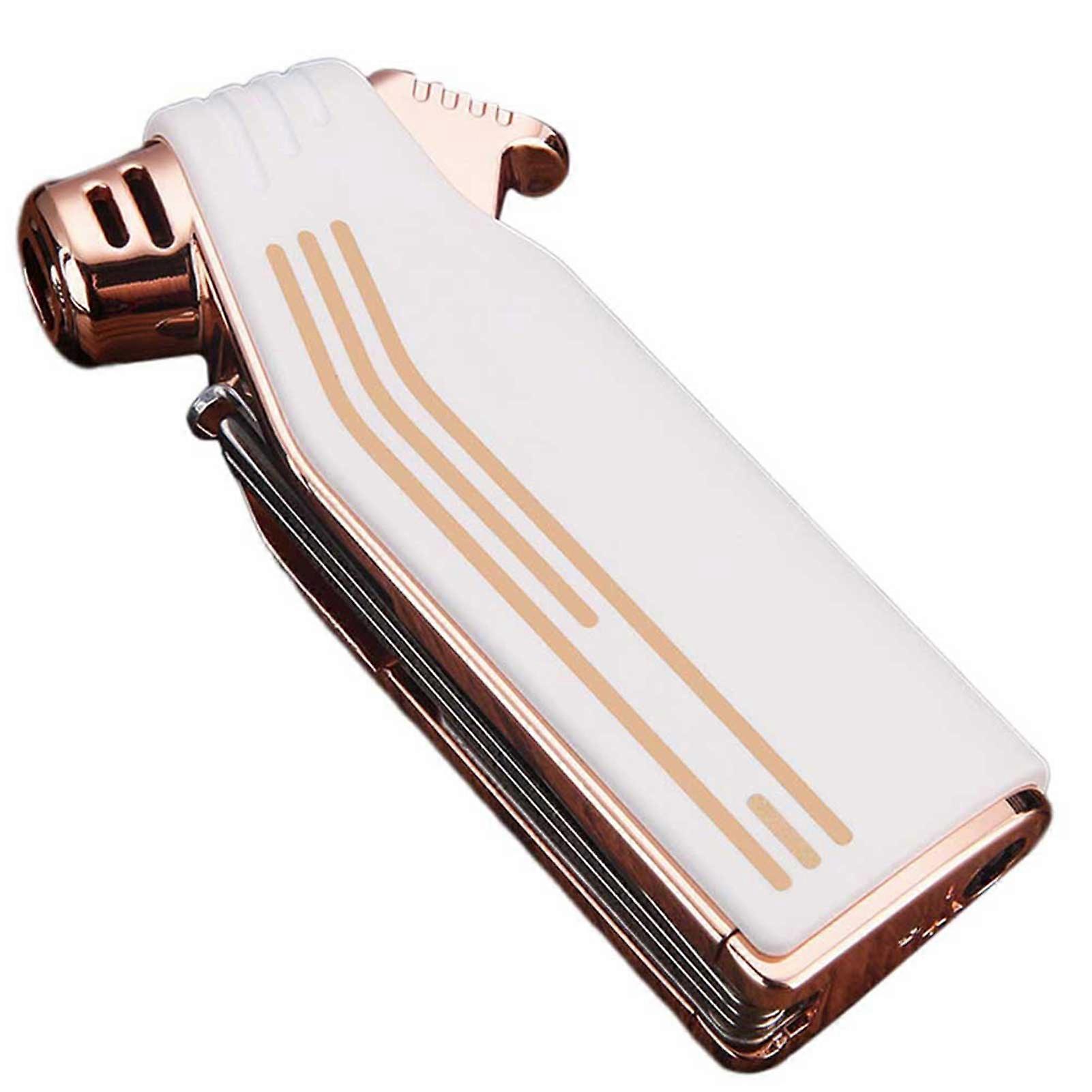 Refillable Butane Puffer Lighter with Soft Flame, Includes Pipe Tools Scraper, Tamper, Needle, Portable Lighter for Men