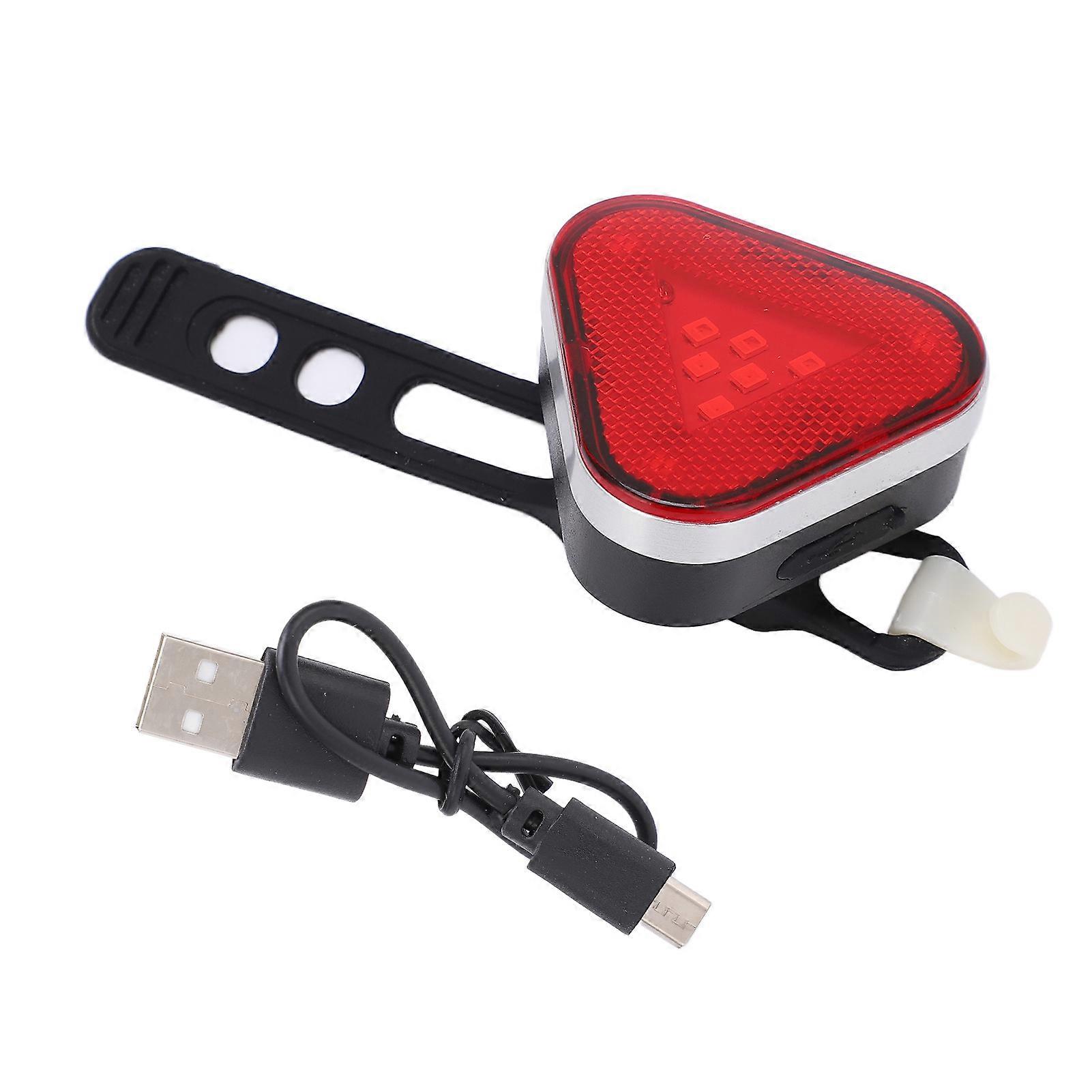 Rechargeable Waterproof Bike Tail Light with 4 Flashing Modes