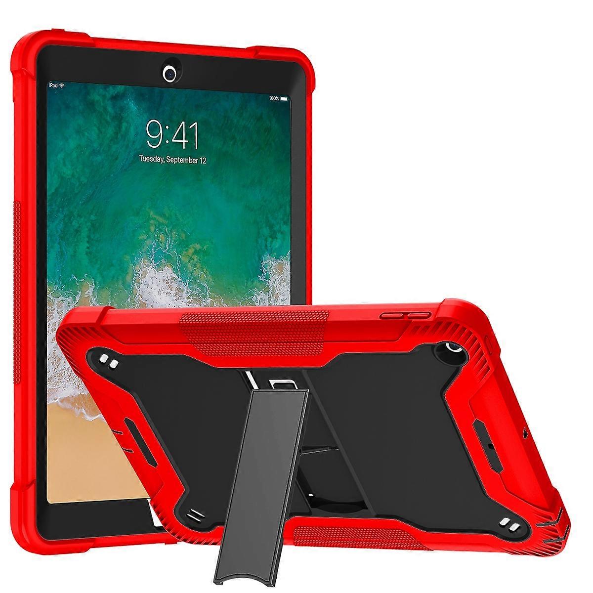 Silicone + PC Shockproof Protective Case with Holder For iPad 9.7 inch (2017/2018)