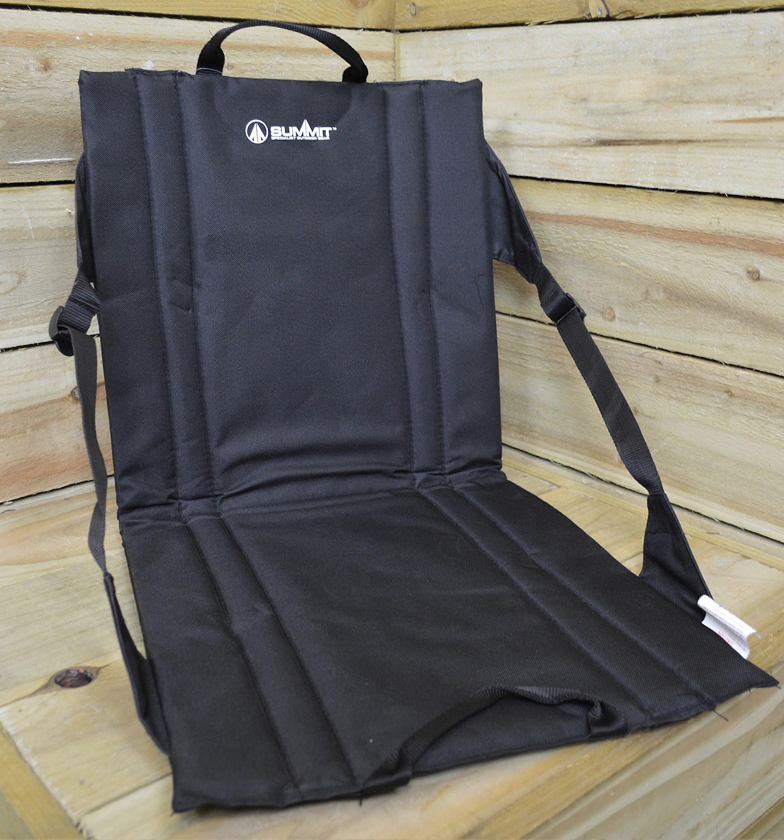 Black Summit Padded Folding Lightweight Travel Stadium Seat