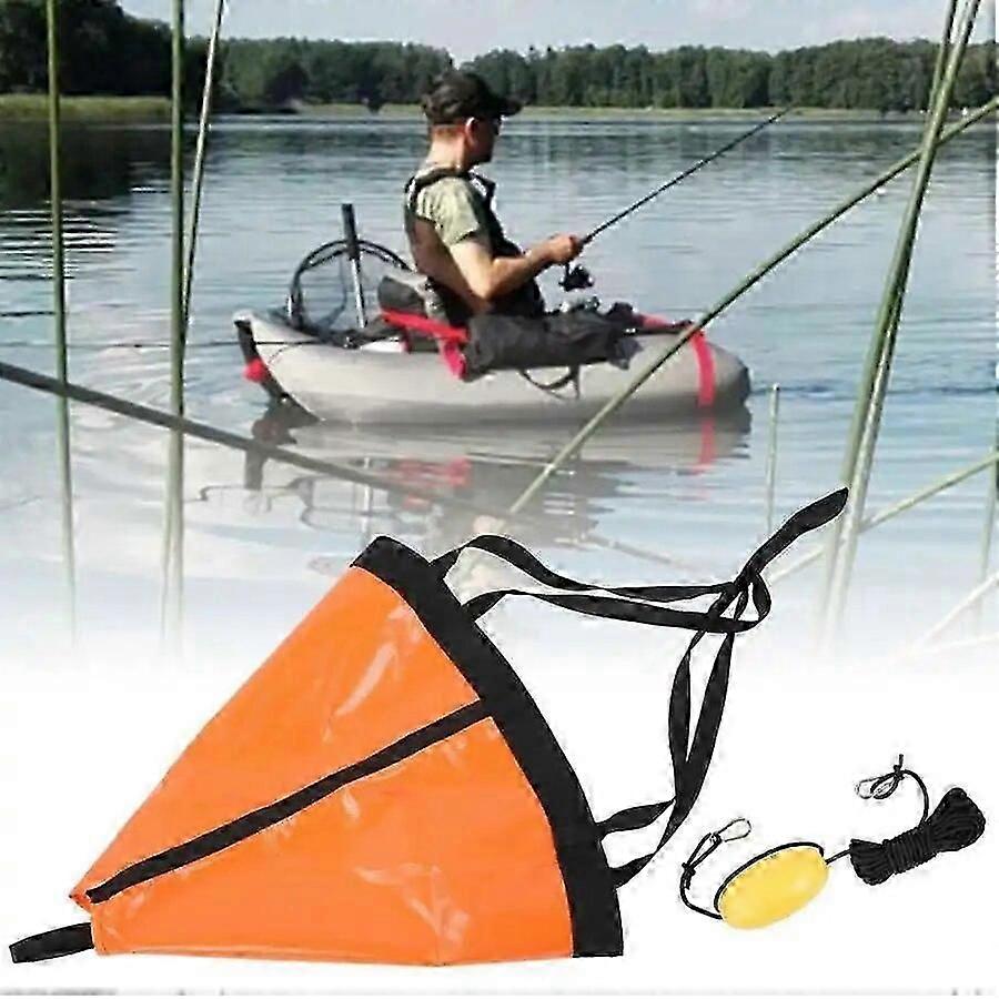 Drift Anchor Tow Rope Throw Line Portable Fishing Anchor Float Set Float Accessories for Fishing Boat/Kayak/Canoe