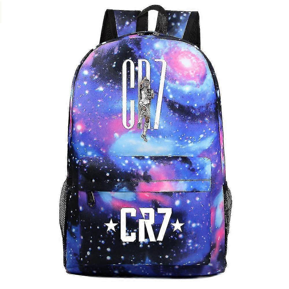 حقيبة ظهر Cr7 Canvas للطلاب والأولاد والبنات - حقيبة سفر ، حقيبة مدرسية ، كمبيوتر محمول للمراهقين سحاب Mochilas