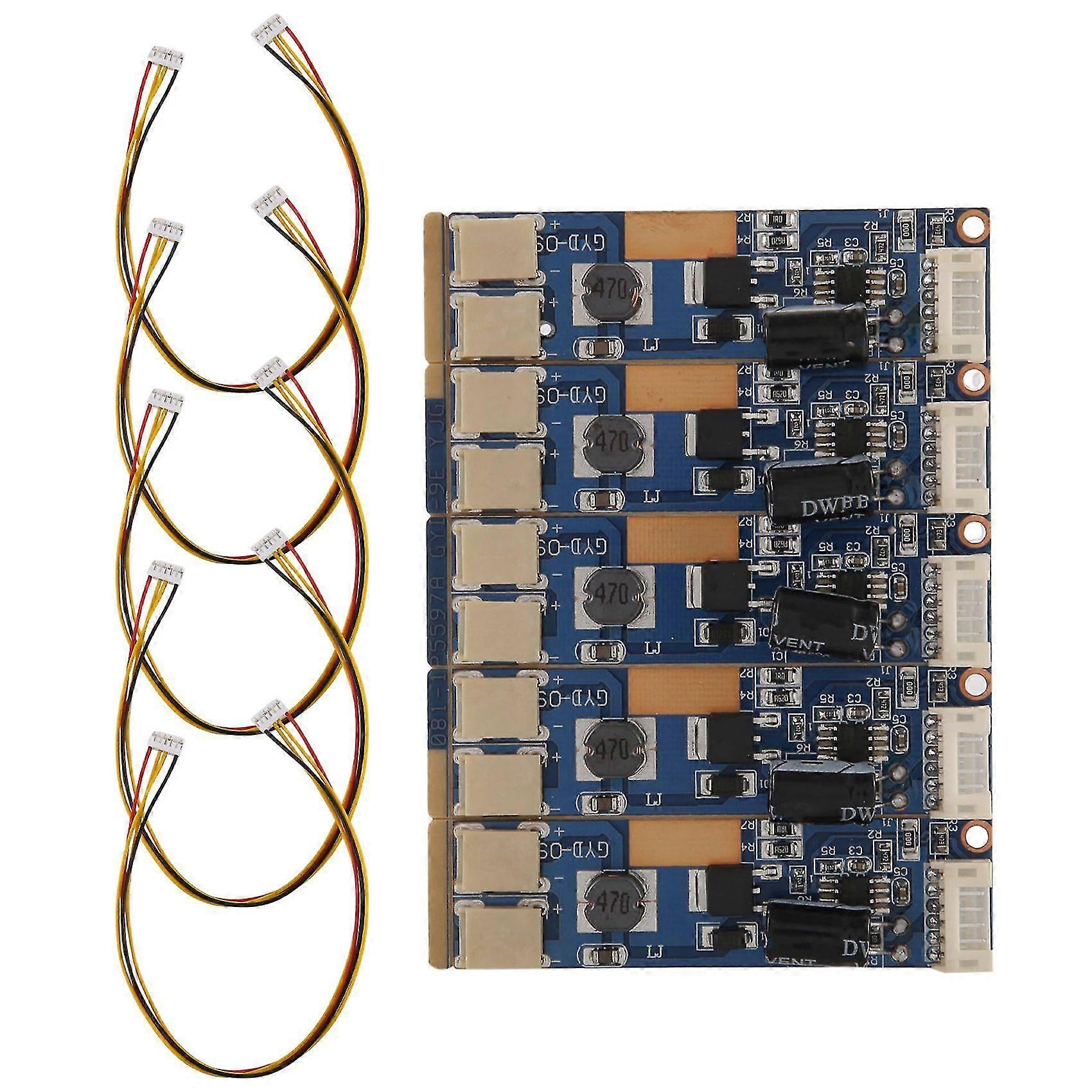 5Pcs οθόνη LCD 15 17 19 22 24 ιντσών LED ελαφρύ μπαρ διπλής θύρας σταθερό τρέχον διοικητικό συμβούλιο Step-Down Board Dimmable 12V-30V