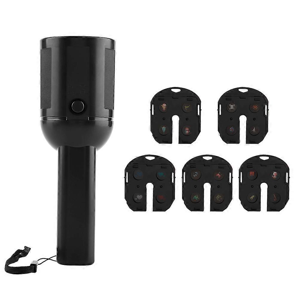 3 Mode LED Projection Flashlight with 6 Pattern Film Cards Xmas Halloween Projector Flashlight