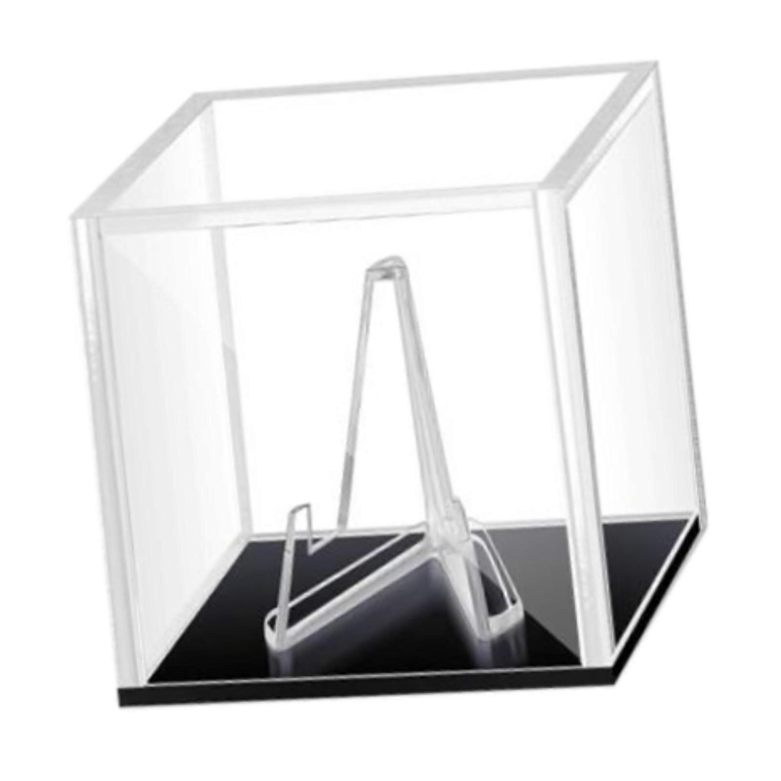 Guitar Pick Display Box with Stand Plectrum Case for Lovers Musician Players black base