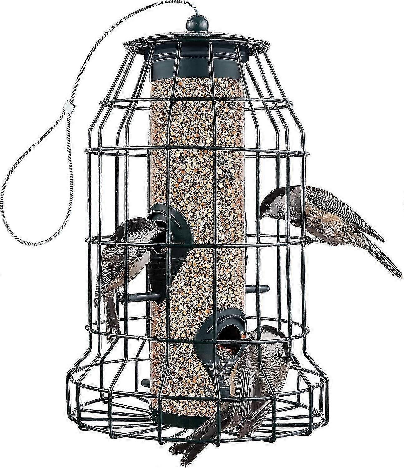 Squirrel Resistant Bird Feeders 22 oz. Bird Feeder with 4 Perches for Small