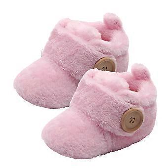 Unisexe Bébé Chaussures Bébé Doux et Léger Coton Semelle Flanelle Peluche Doublure Lit Chaussures