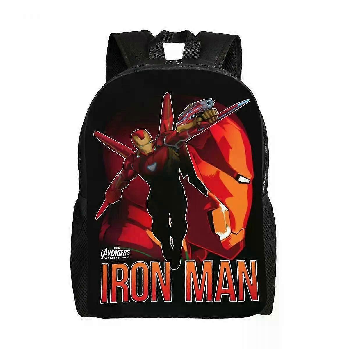 v1630 i1281  Iron Man Gauntlet Sacrifice Travel Backpack Men Women School Computer Bookbag Student Daypack Bags dbO1281