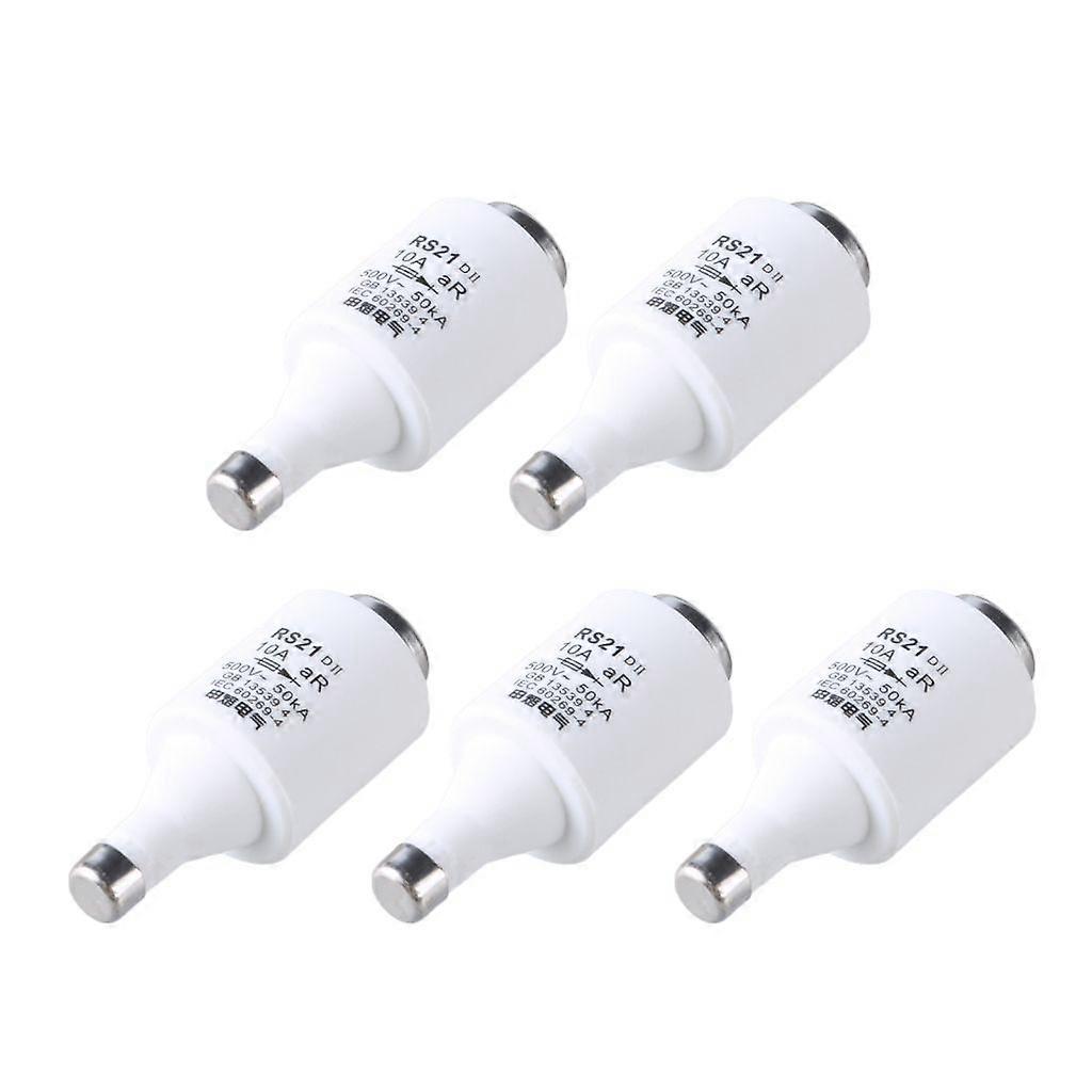 Ceramic Diazed Fuses Inserts Spirals Ceramics Fuses set 5pcs for Overload Safety