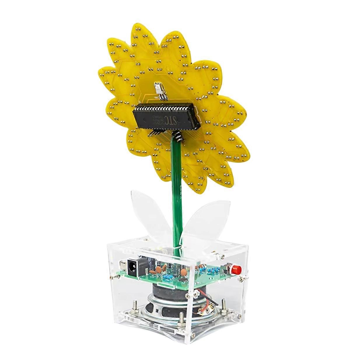 LED Colorful LED Sunflower Bluetooth Speaker Kit Music Spectrum