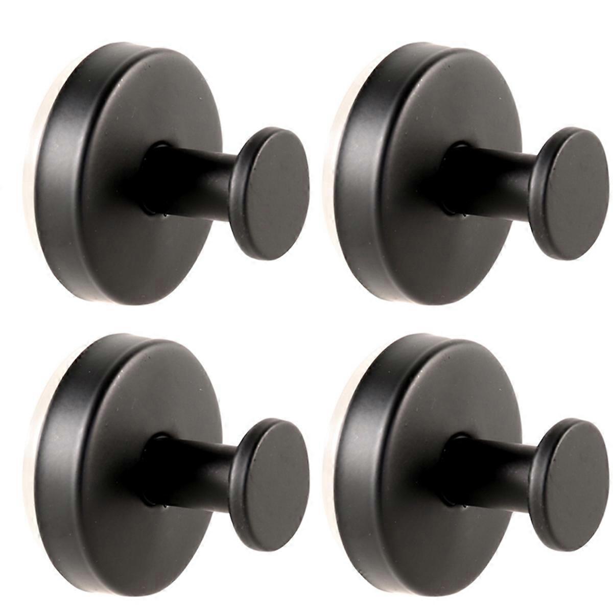 Stainless Steel Suction Cup Clothes Hook Kitchen Bathroom Black