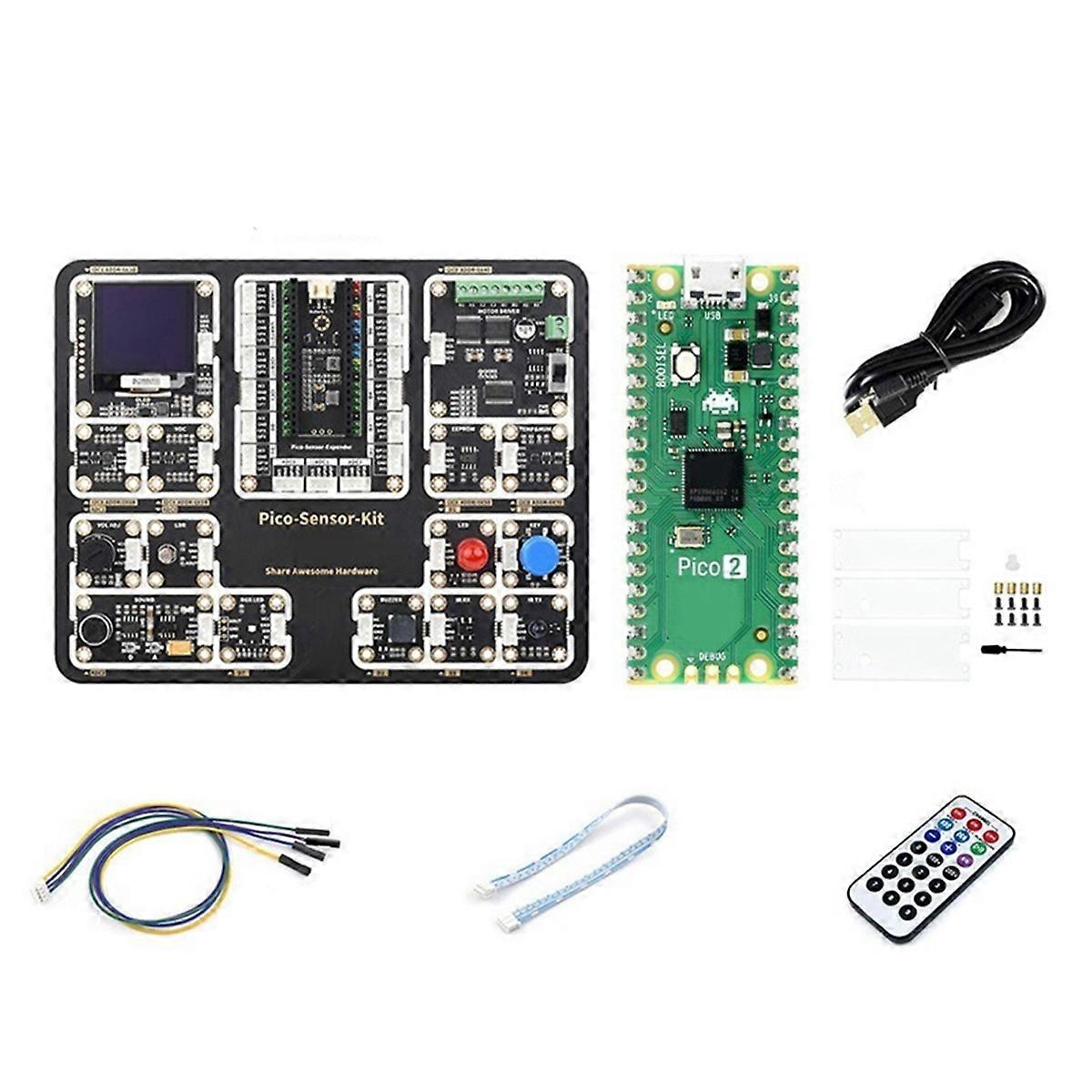 For Raspberry Pi Pico 2 Sensor Kit Development Board RP2350