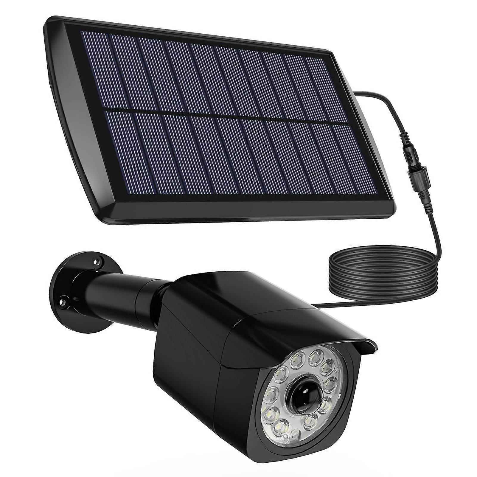 2pcs Solar Motion Sensor Lights 11 LED Simulation Security Bionic Spotlight Light and Motion Sensor Waterproof Solar Powered Outdoor Landscape Lighti