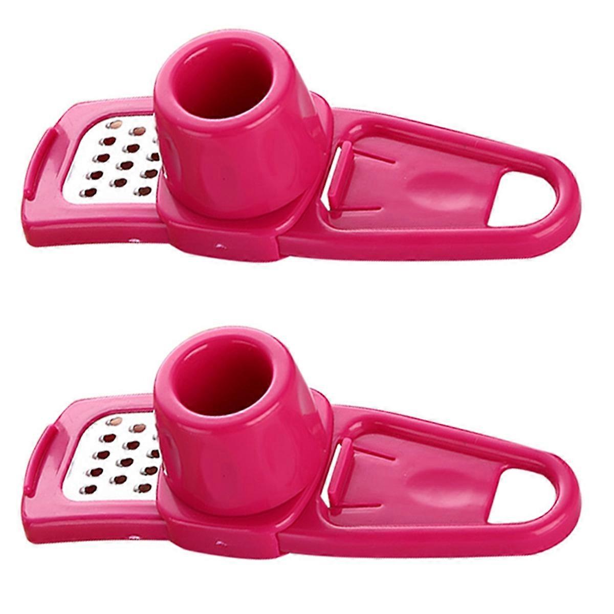 Mash Manual Garlic Mashing Kitchen Gadgets rose Red