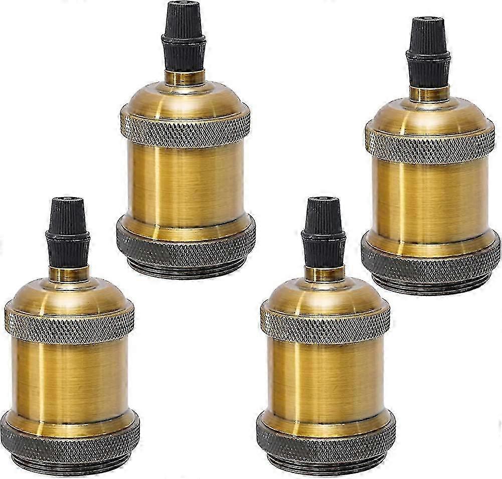 Vintage E27 Socket Lamp Holder Socket, 4  Ceiling Socket Lamp Base Retro Lamp SZRH A-G