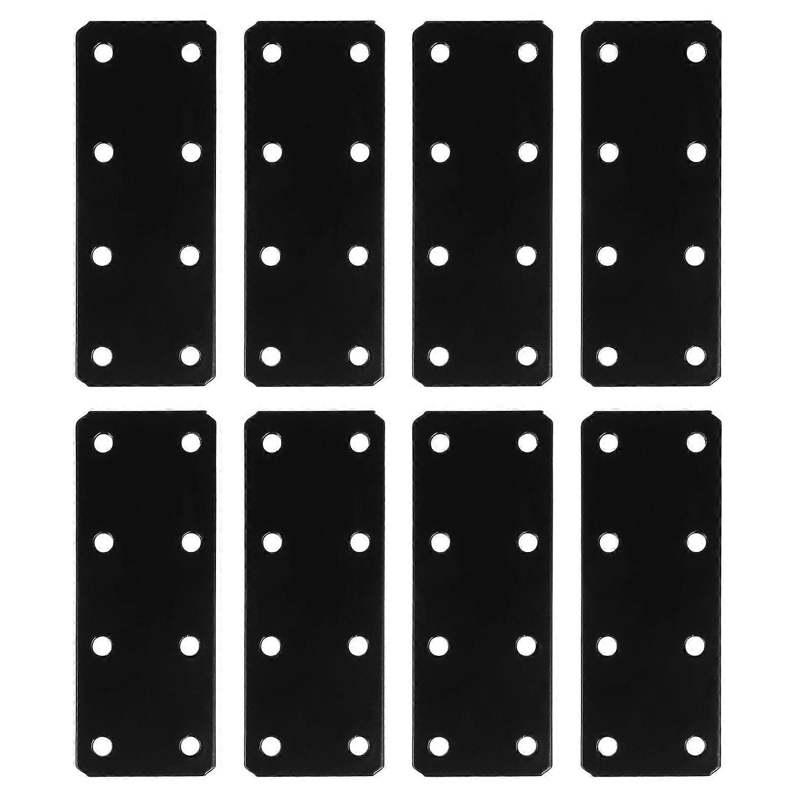 8pcs Flat Straight Brace Brackets Solid Mending Plates Repair Fixing Replacement