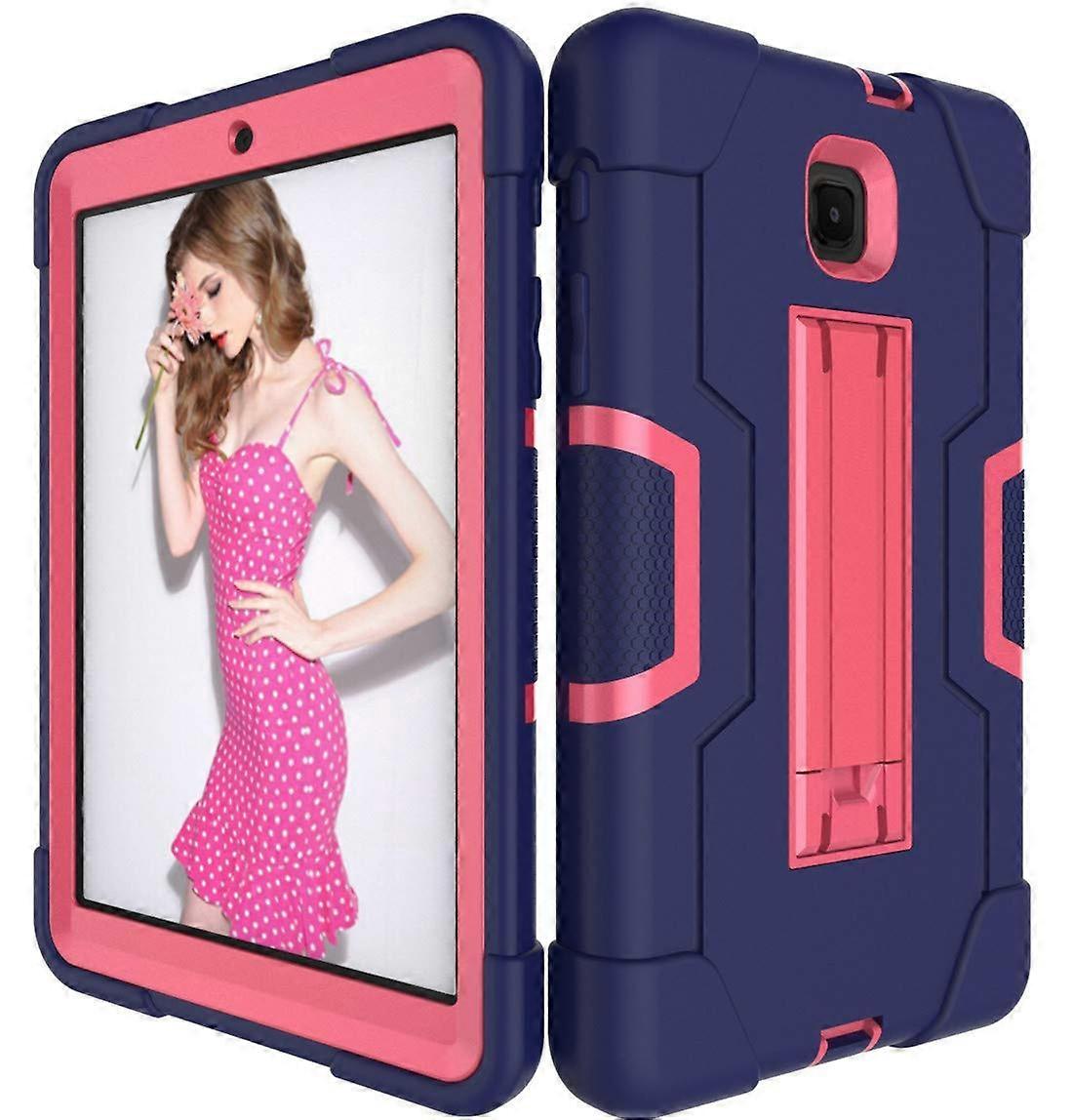 Compatible for Samsung Tab A 8.0 2018 Model SMT387 Verizon/Sprint/TMobile Case (Navy Pink)