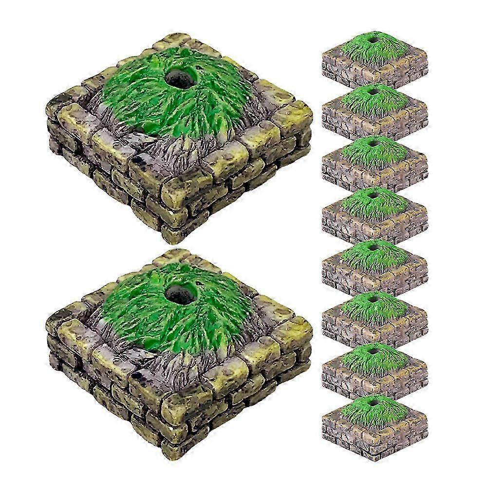 10Pcs DIY Sand Table Scenery Landscape Sand Table Decoration Simulation Tree Altar Base Model