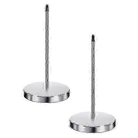 2pcs Metal Receipt Holder With Stand Table Tool