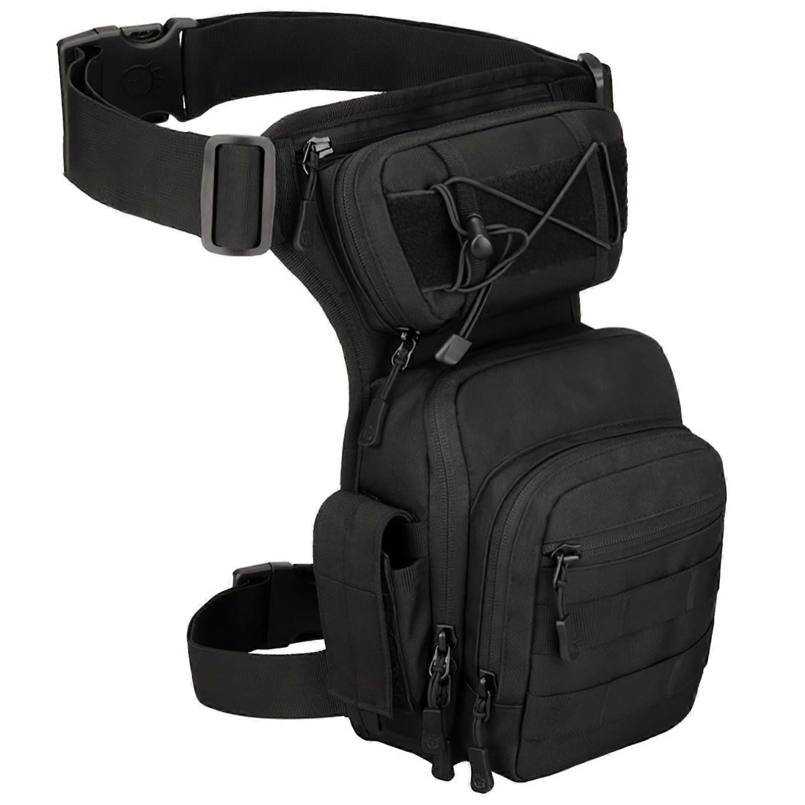 Strategical Drop Leg Bag, Adjustable Thigh for Pouch Outdoor, Polyester Fanny Pack