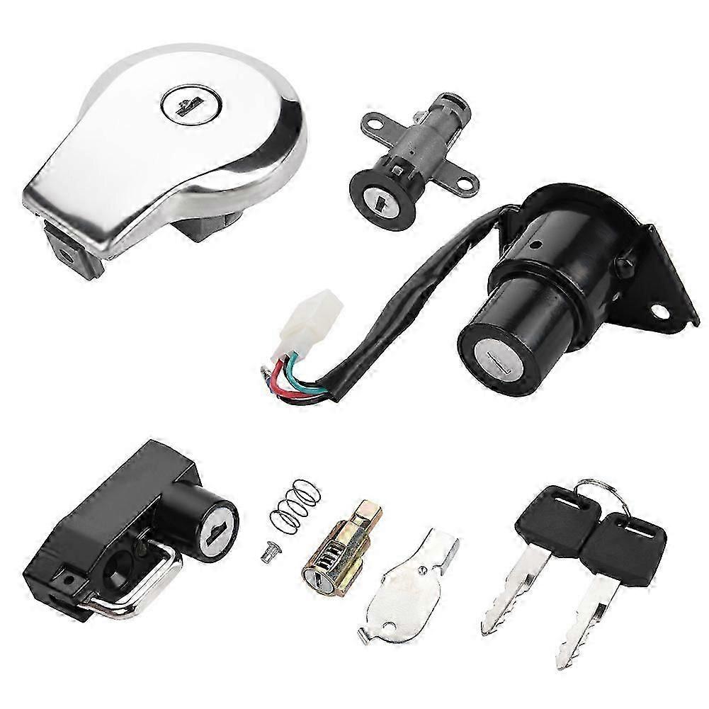 Motorcycle Ignition Switch Fuel Gas Cap Seat Lock Keys for Yamaha Virago XV535 XV250 XV125