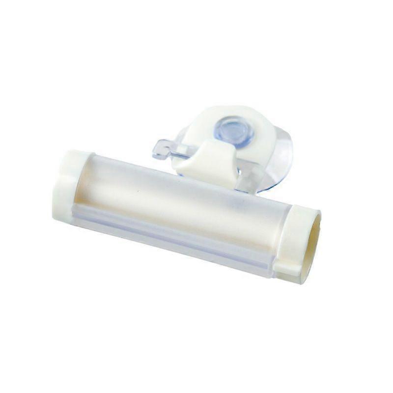 White 4pcs Multifunctional hanging type toothpaste squeezer household suction cup underwater facial cleanser, manual toothpaste squeezer