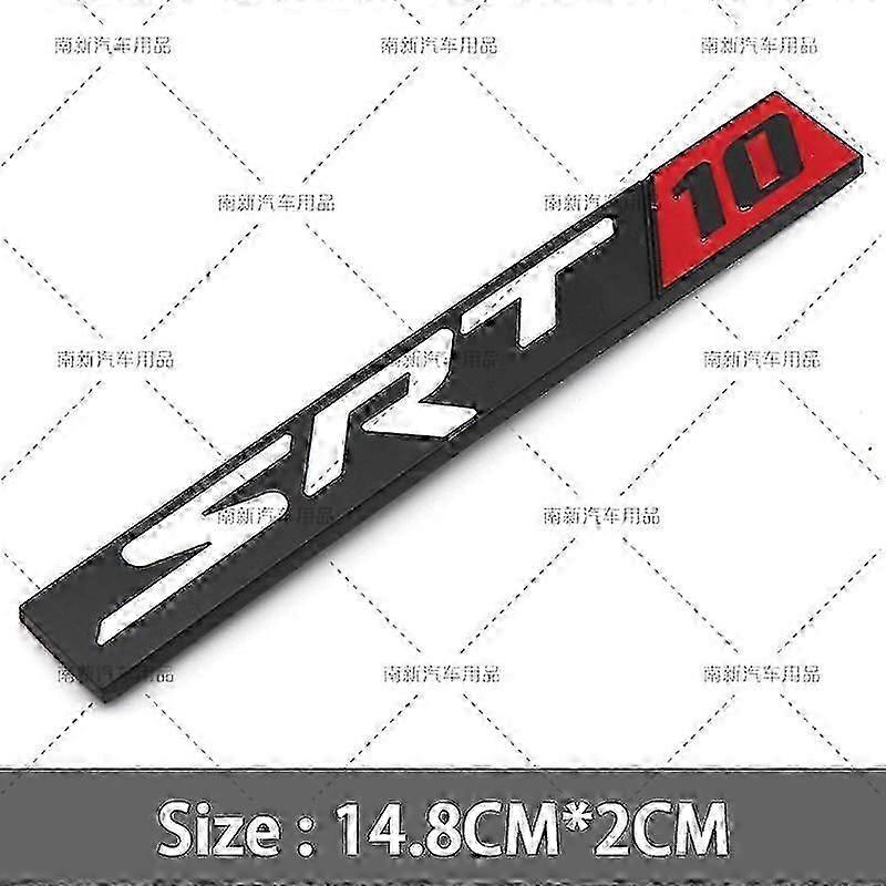 Metal 3D SRT6 SRT8 SRT10 SXT6 SXT8 SXT10 Badge Car Rear Trunk Emblem Sticker For Jeep Dodge Charger Caravan Ram Viper Magnum