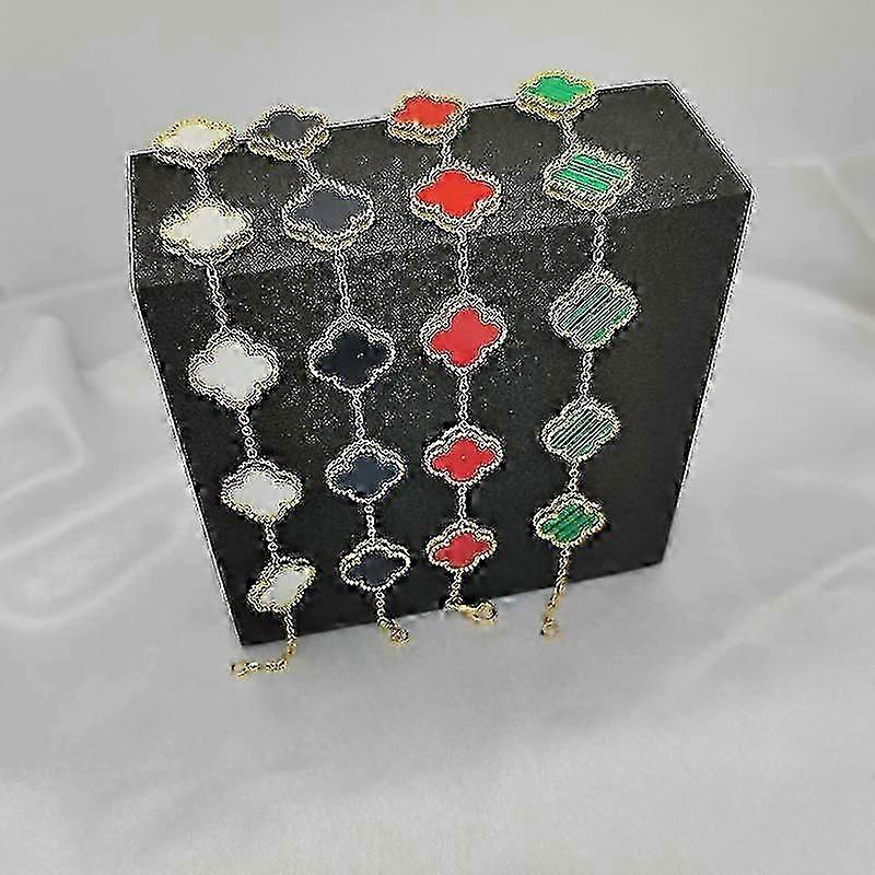 Women's Lucky Clover Reversible Bracelet 18k Chain Simple Fashion Non-fading Personalized Bracelet PO