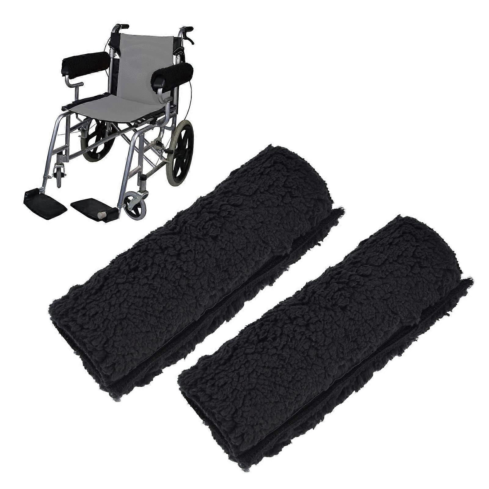 Wheelchair Armrest Pads - Removable Armrest Covers for Office & Transport Chairs, Soft Foam, Universal Fit, 1 Pair