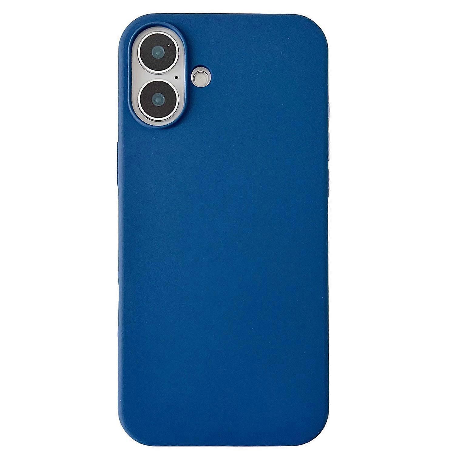 For iPhone 16 Plus Case Silicone Shockproof Phone Protective Cover Shell - Green