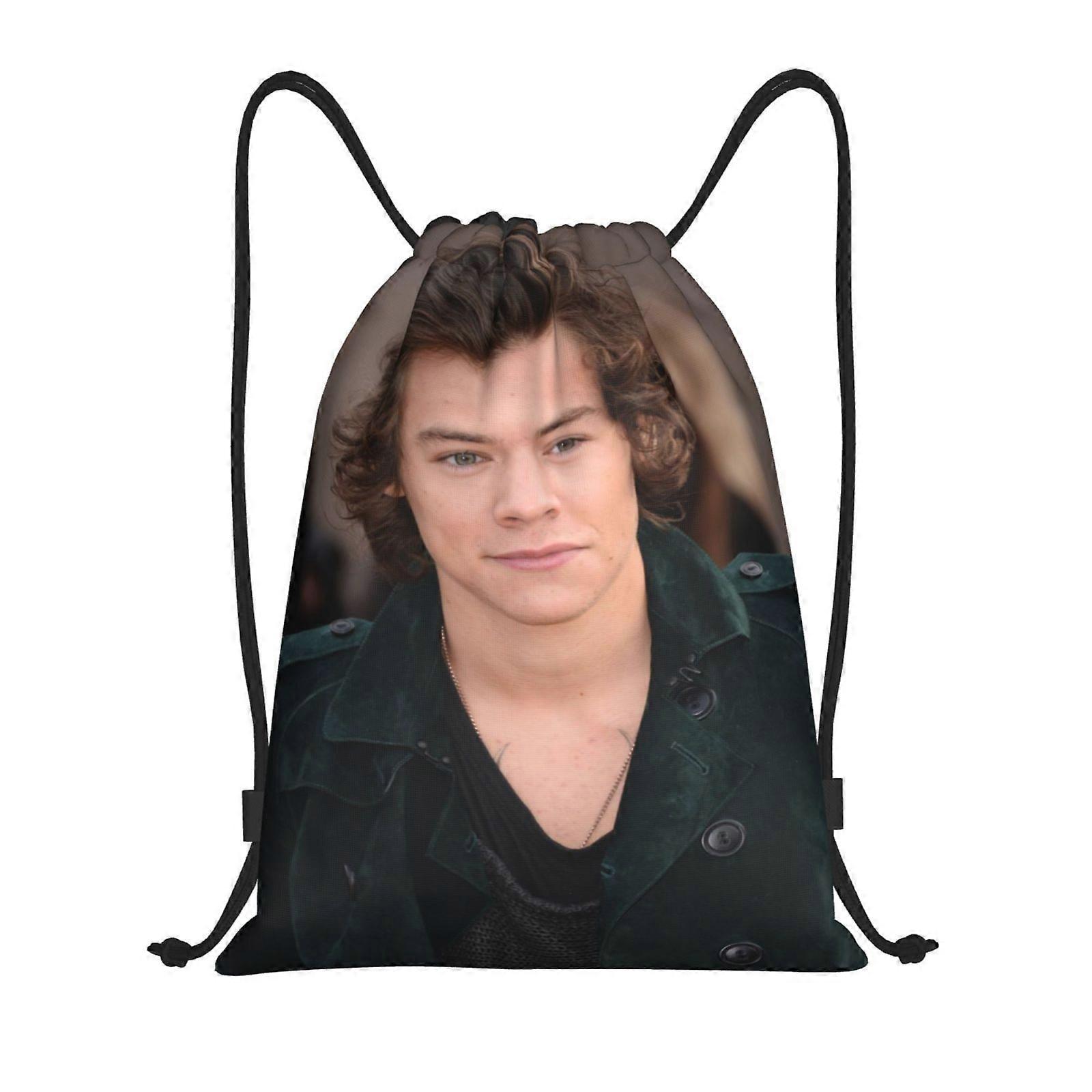g17 Harry Styles Canvas double shoulder backpack easy to clean and carry, suitable for any outing n17