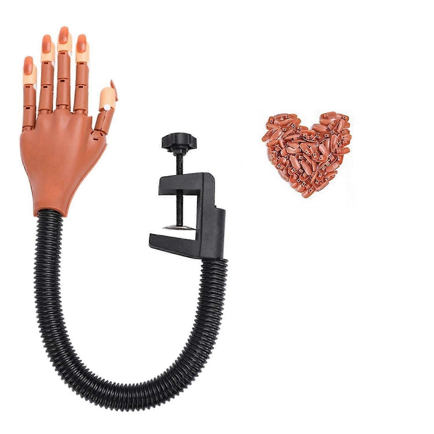 Manicure Joint Practice Artificial Hand And Nail Set-joint Artificial Hand + Nail Piece