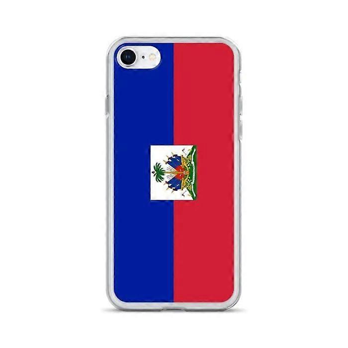 iPhone Case - Multicolor - Haiti Flag - Soft - TPU - Compatible with iPhone SE 2020