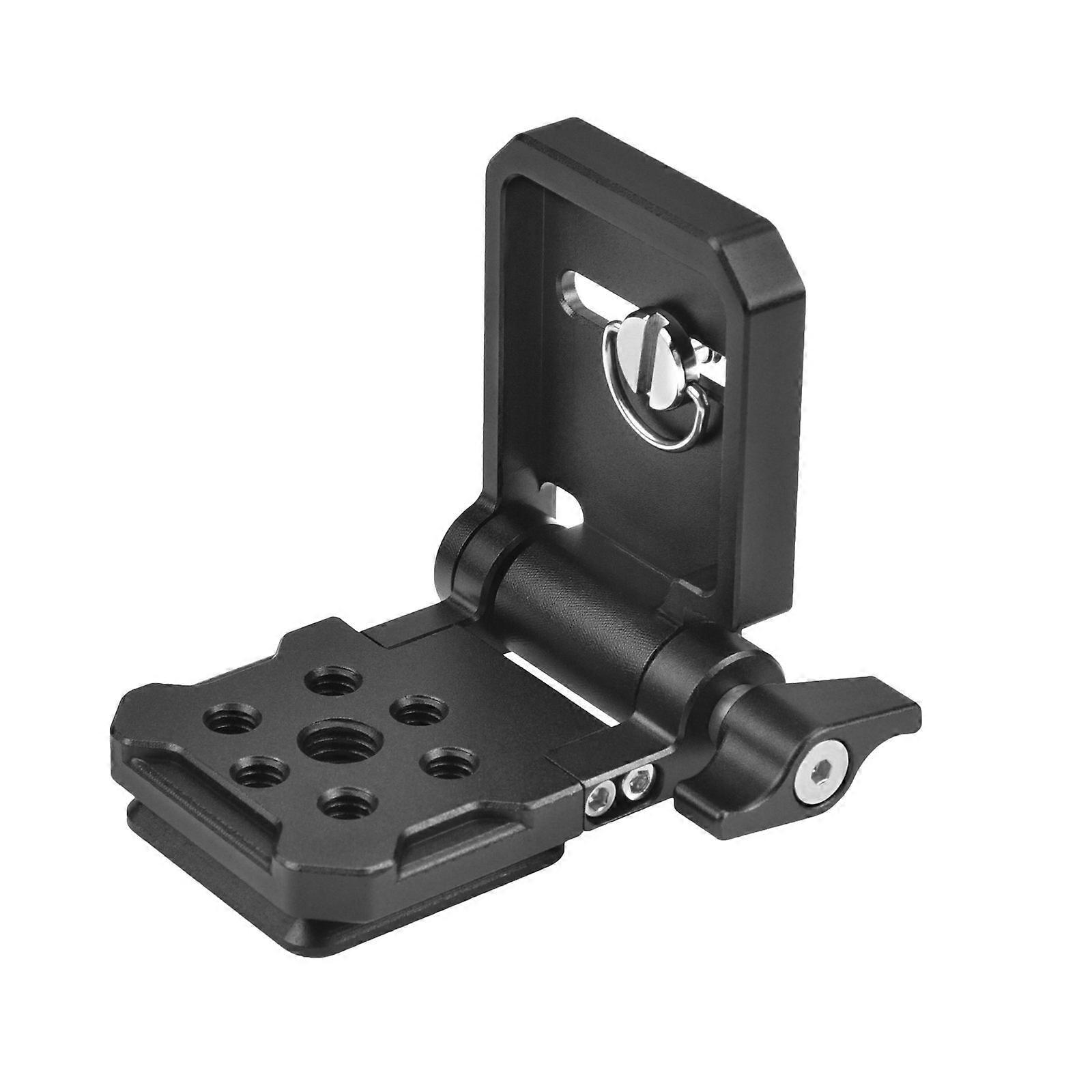 Aluminum Foldable L-Shaped Quick Release Plate Vertical Horizontal Switching with 1/4inch Screw Camera L Bracket Multicolor