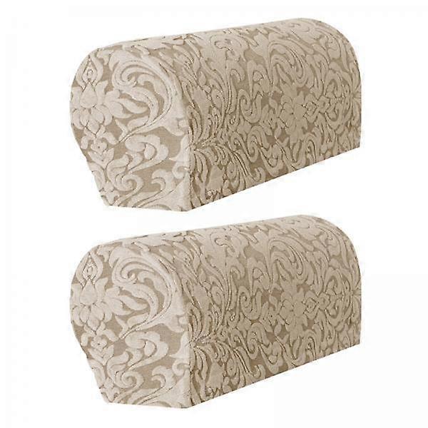 2-Pack Armrest Covers for Sofas And Chairs, Jacquard Design, Washable