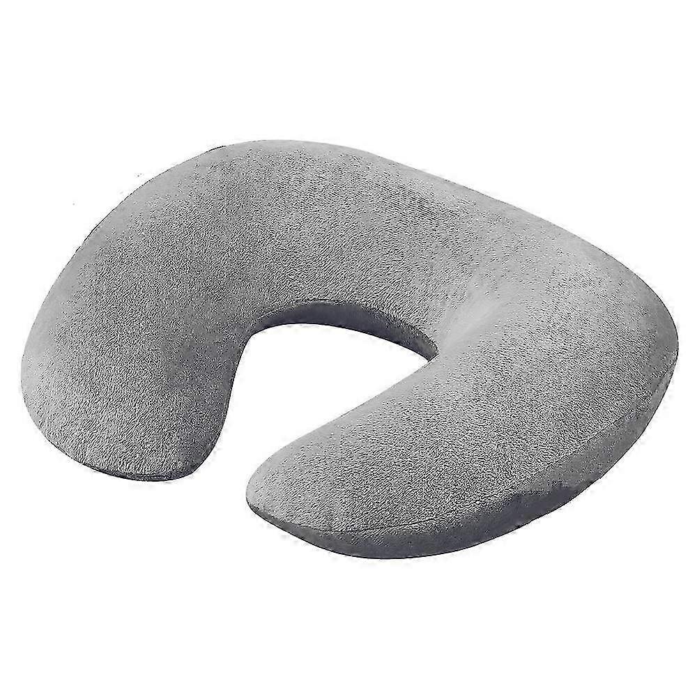 Inflatable Airplane Neck Pillow - Compact Travel Headrest for Flight Support