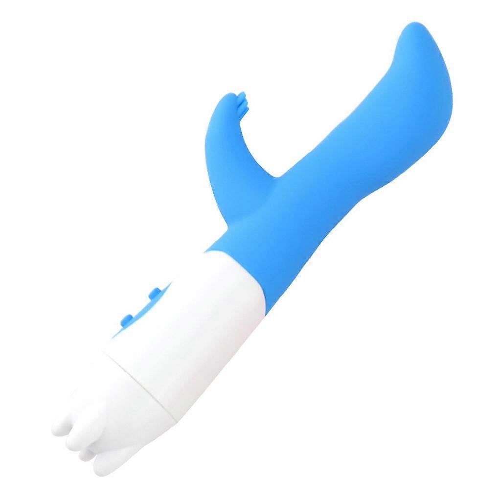 10 Vibration Modes Rabbit G Spot Vibrator Clitoris Stimulation Dual Motor Massag Blue