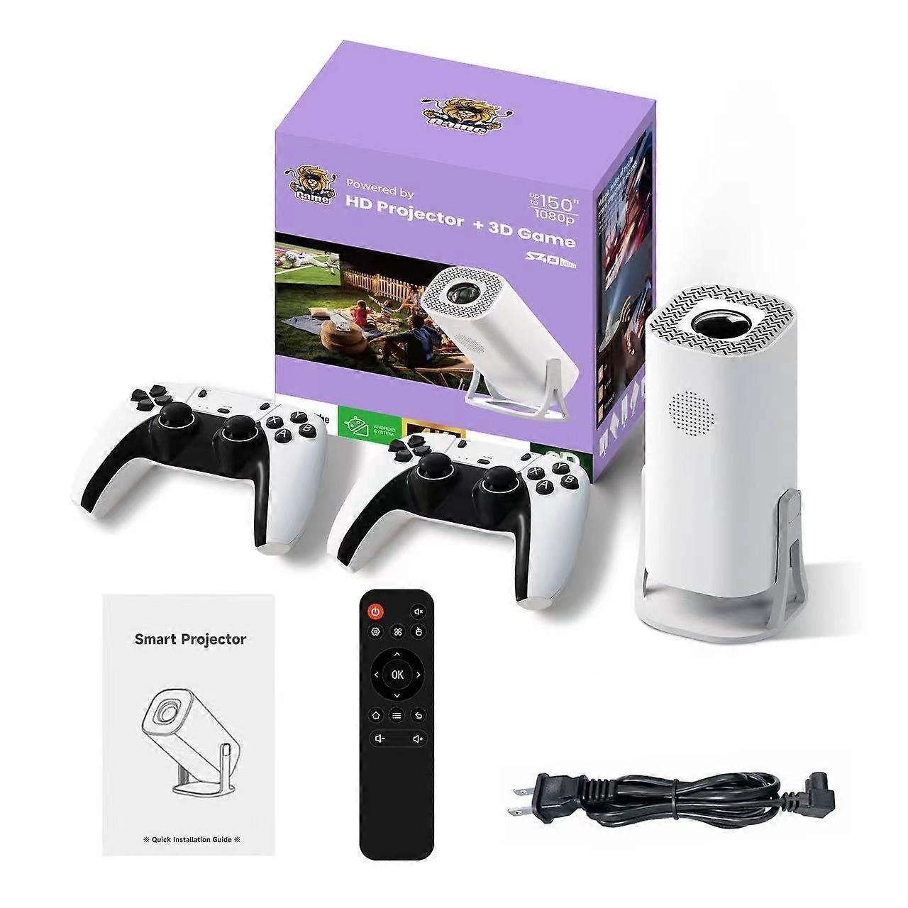 Projetor ultra portátil S40 Projetor de jogos Android LED 1024x600P 120 ANSI Lumens 30-100 polegadas Scre