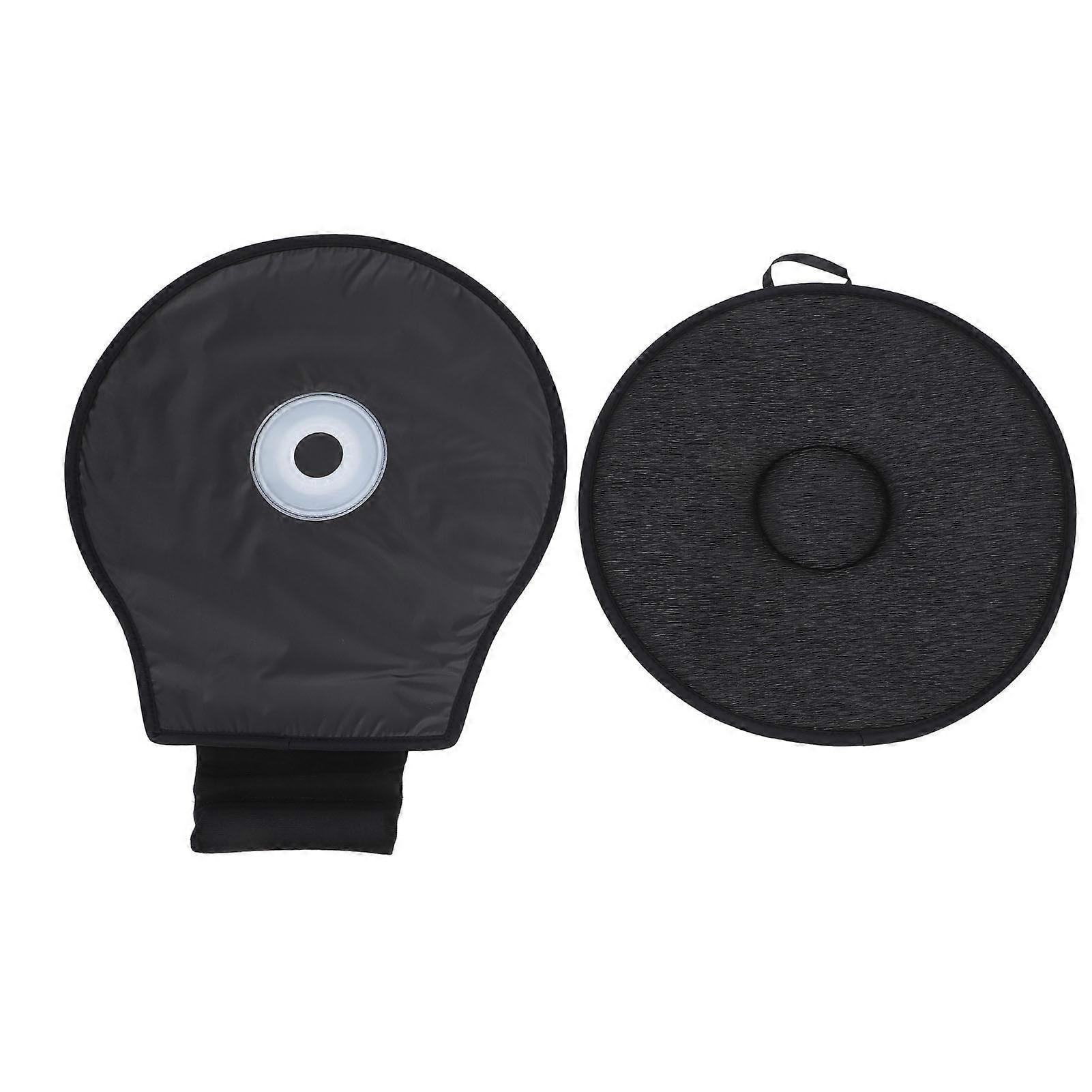 360 Degree Swivel Portable Memory Foam Car Seat Cushion for Elderly Office Camping Black